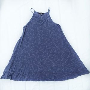 Blue/white tank top striped dress